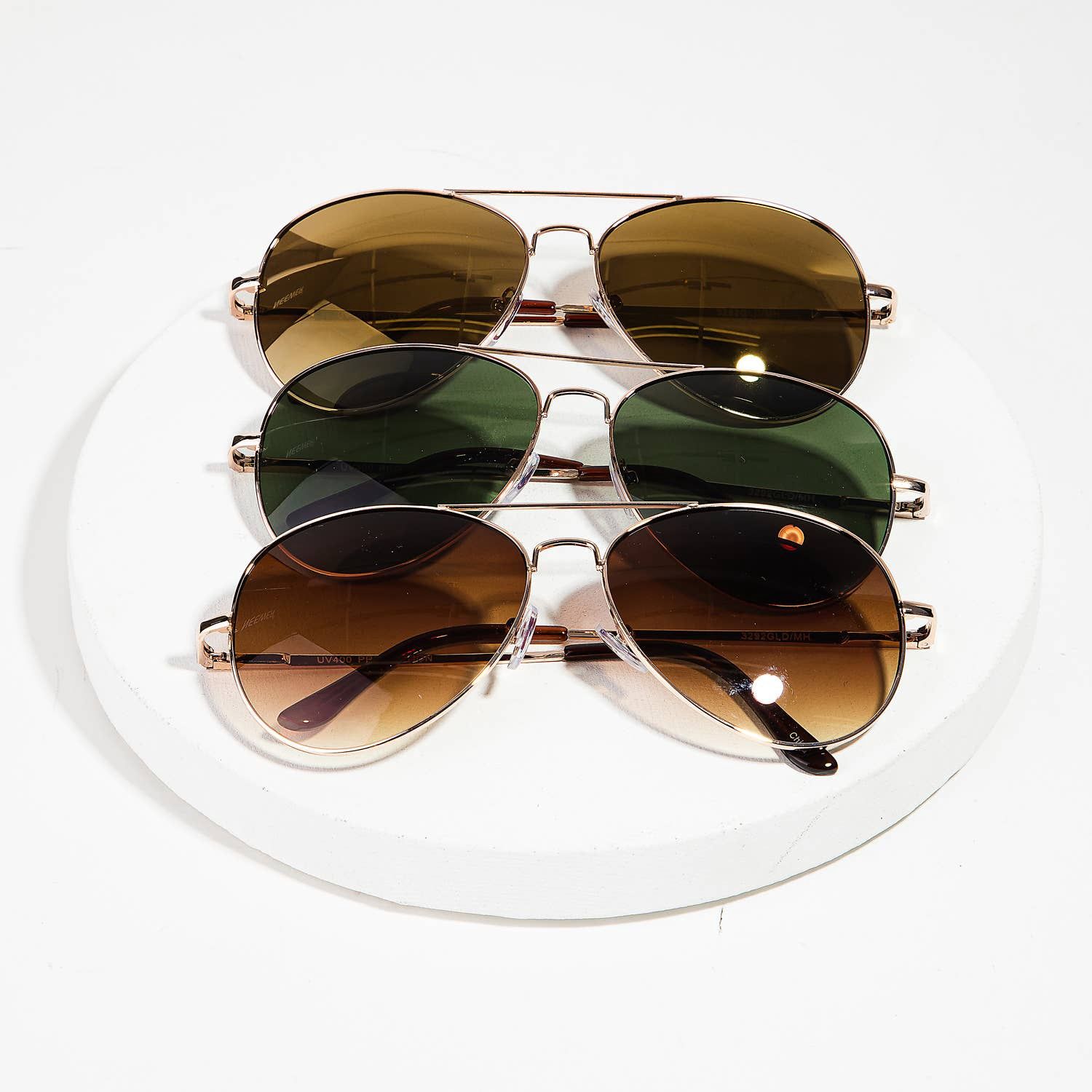Classic Gold Rimmed Sunglasses