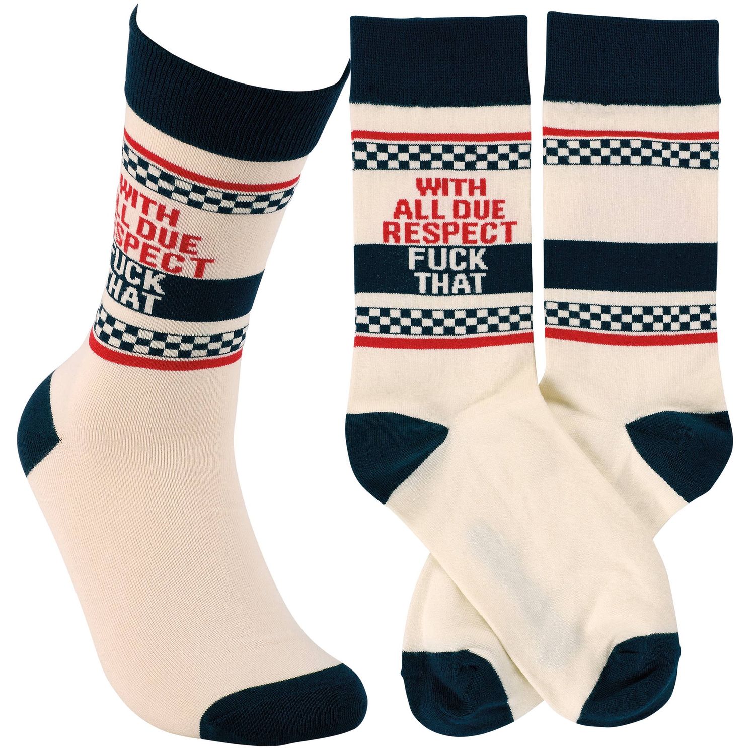 All Due Respect Crew Socks