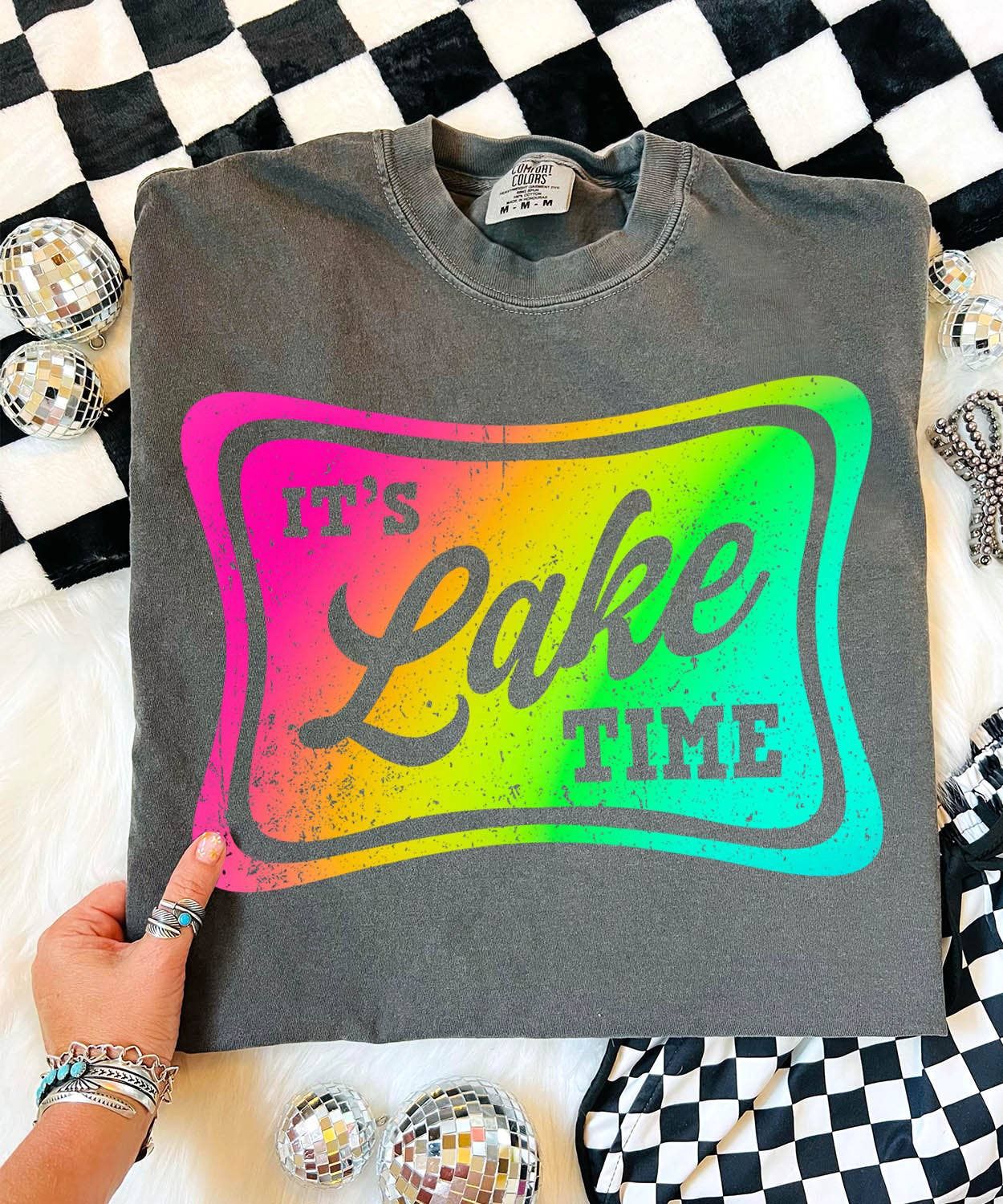 It's Lake Time - Graphic Tee, Size: Small