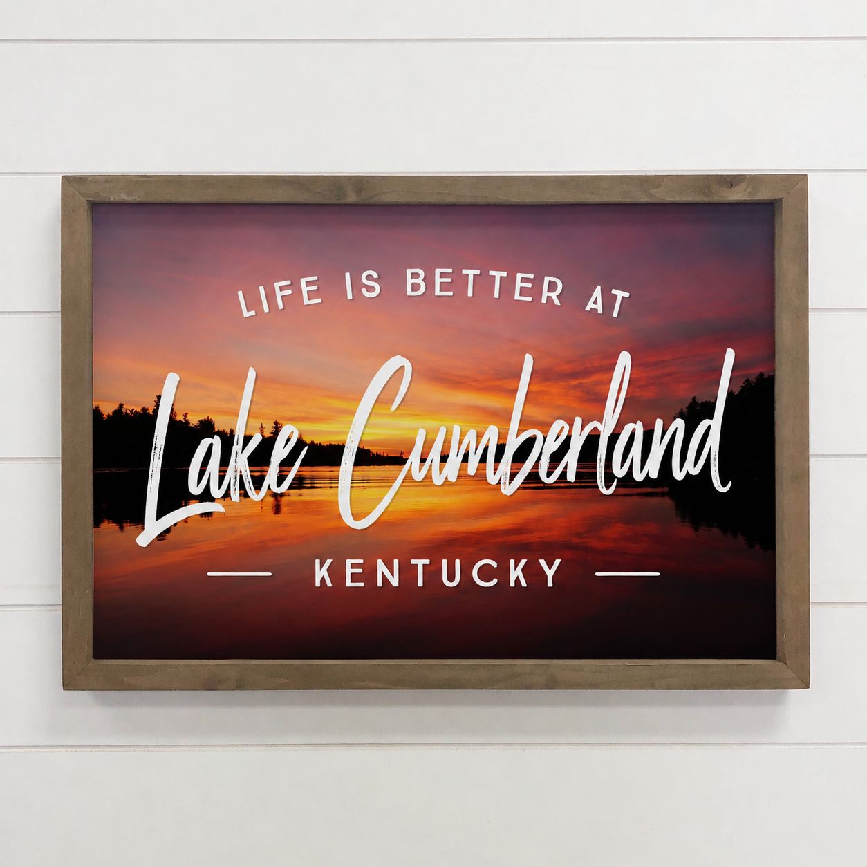 Life is Better at Custom Lake Photo - Custom Canvas Art 