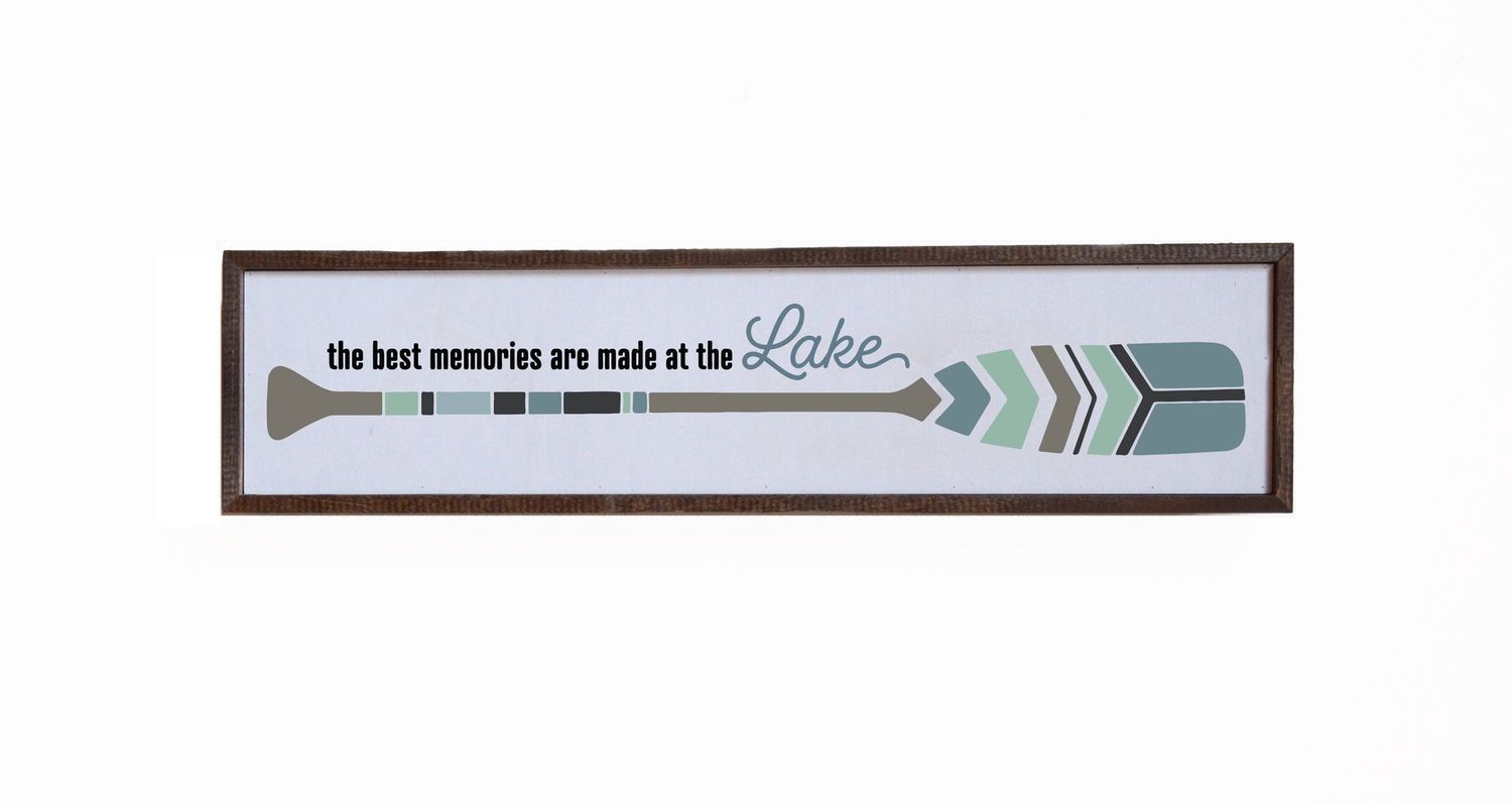 The Best Memories Are Made At The Lake Wall Sign Decor