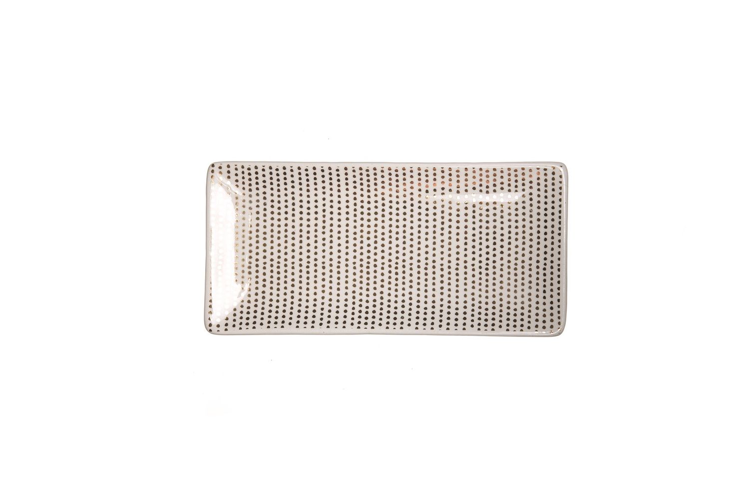 Trinket Tray with Gold Dots