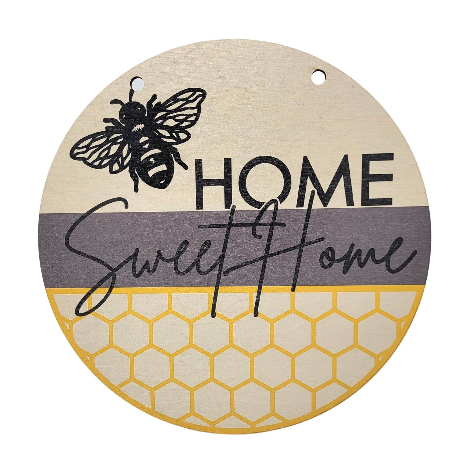 Home Sweet Home Bee Door Hanger