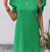 Emerald Ease Smocked Dress