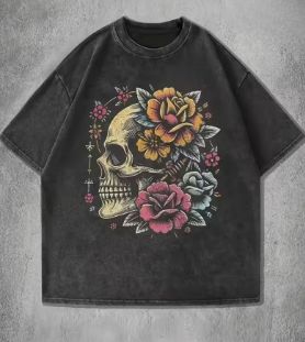 Flower Skull - Graphic Tee