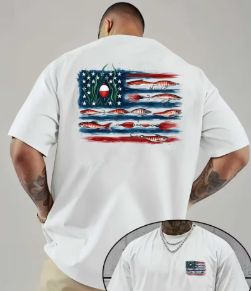 American Bass Flag - Graphic Tee