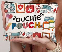Canvas Zip Pouch, Style: Ouchie Pouchie