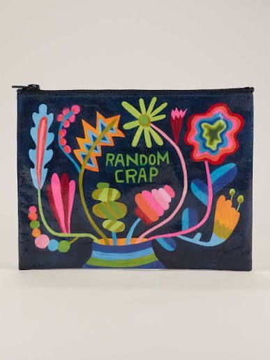 Zipper Pouch - Random Crap Floral
