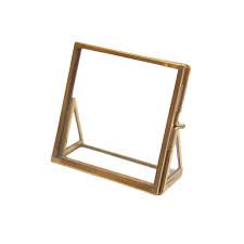 Brass Standing Frame - Square - 3X3”