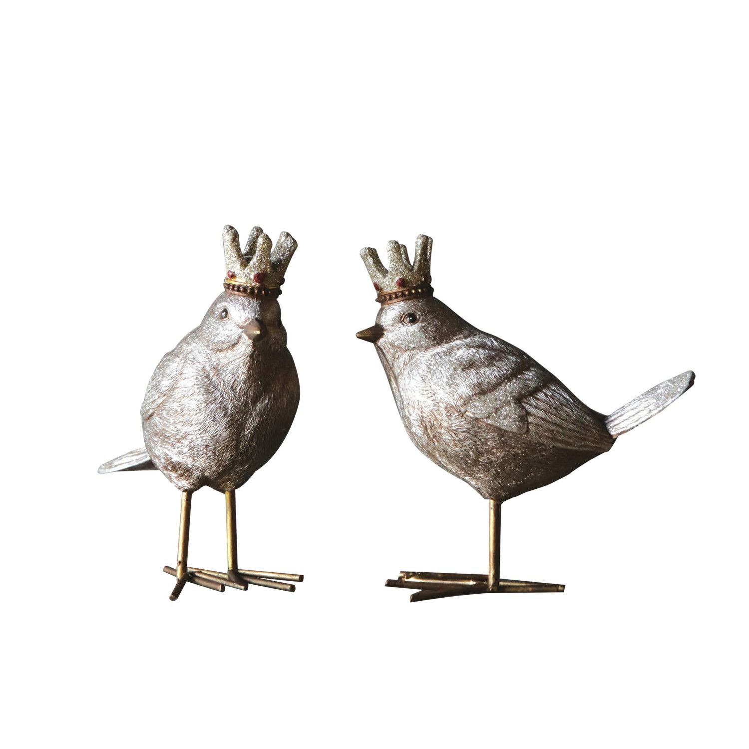 Home Decor:Gold Bird w/Crown