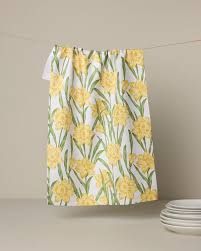 Kitchen &amp; Bar:Tea Towels:Geometry:Daffodil Darling Tea Towel