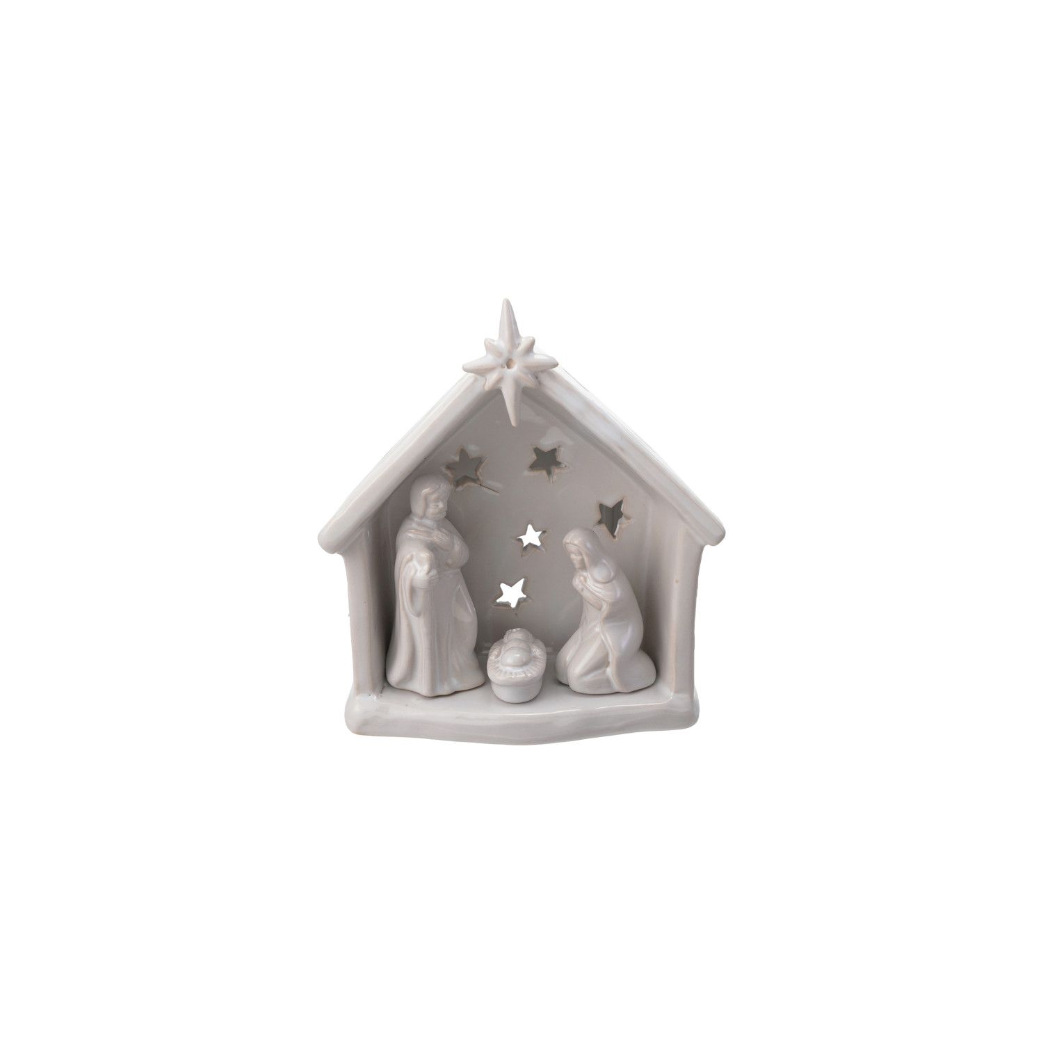 Stonewear Nativity Tealight Holder