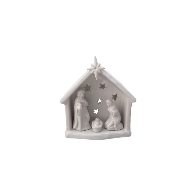 Stonewear Nativity Tealight Holder