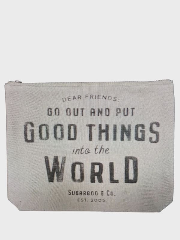 Canvas Zip Bag - Cream