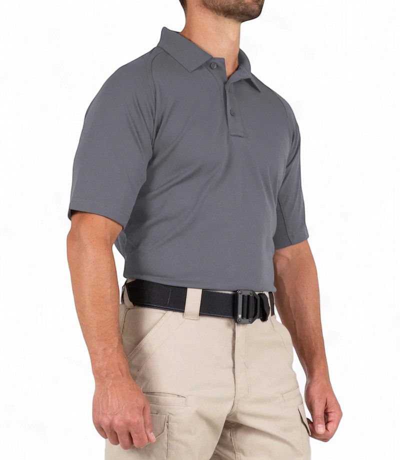 First Tactical Men's Performance Polo Short Sleeve Wolf Grey