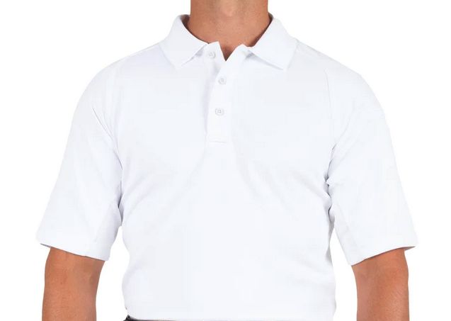 First Tactical Men's Performance Polo Short Sleeve White