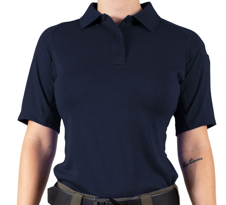 First Tactical Women's Performance Polo Short Sleeve Midnight Navy, Size: XS