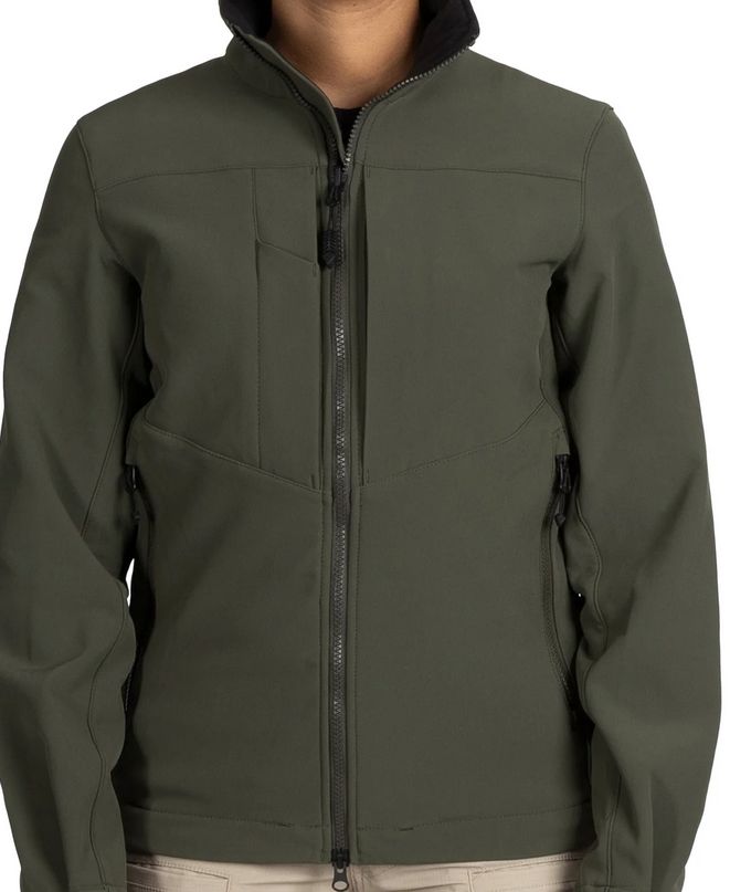 First Tactical Women's Tactix Softshell Full Zip Parka OD Green, Size: XS