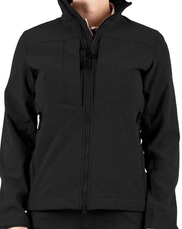 First Tactical Women's Tactix Softshell Full Zip Parka Black, Size: XS