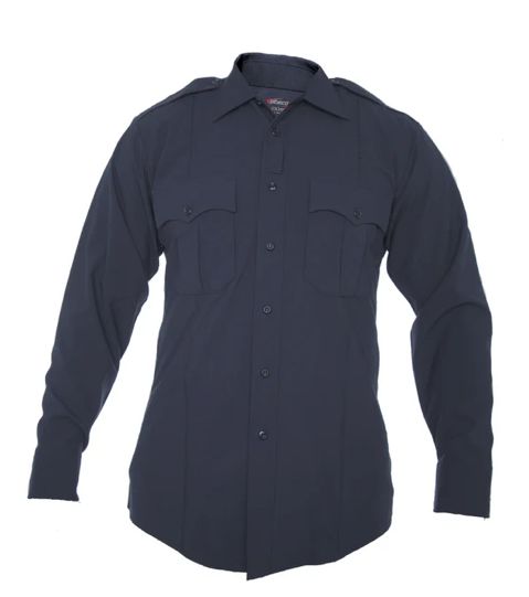 Elbeco Men's CX360 Long Sleeve Class A Shirt Midnight Navy, Arm Length: 33, Size: 14