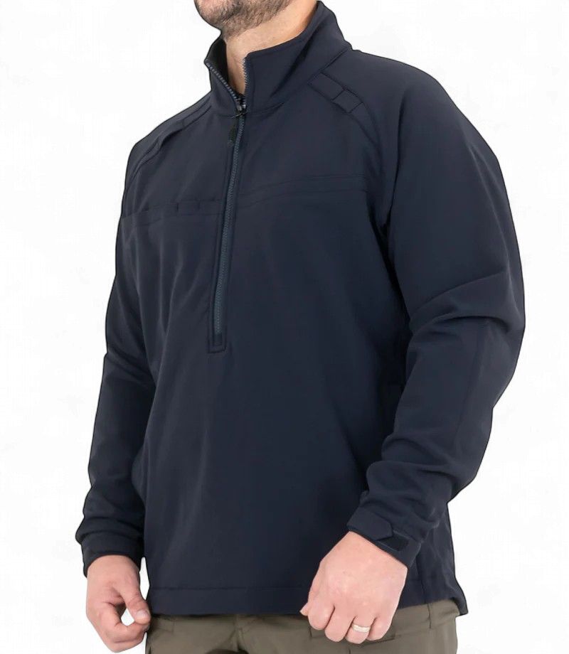 First Tactical Men's Tactix Softshell Pullover Job Shirt Midnight Navy (WFR), Size: S