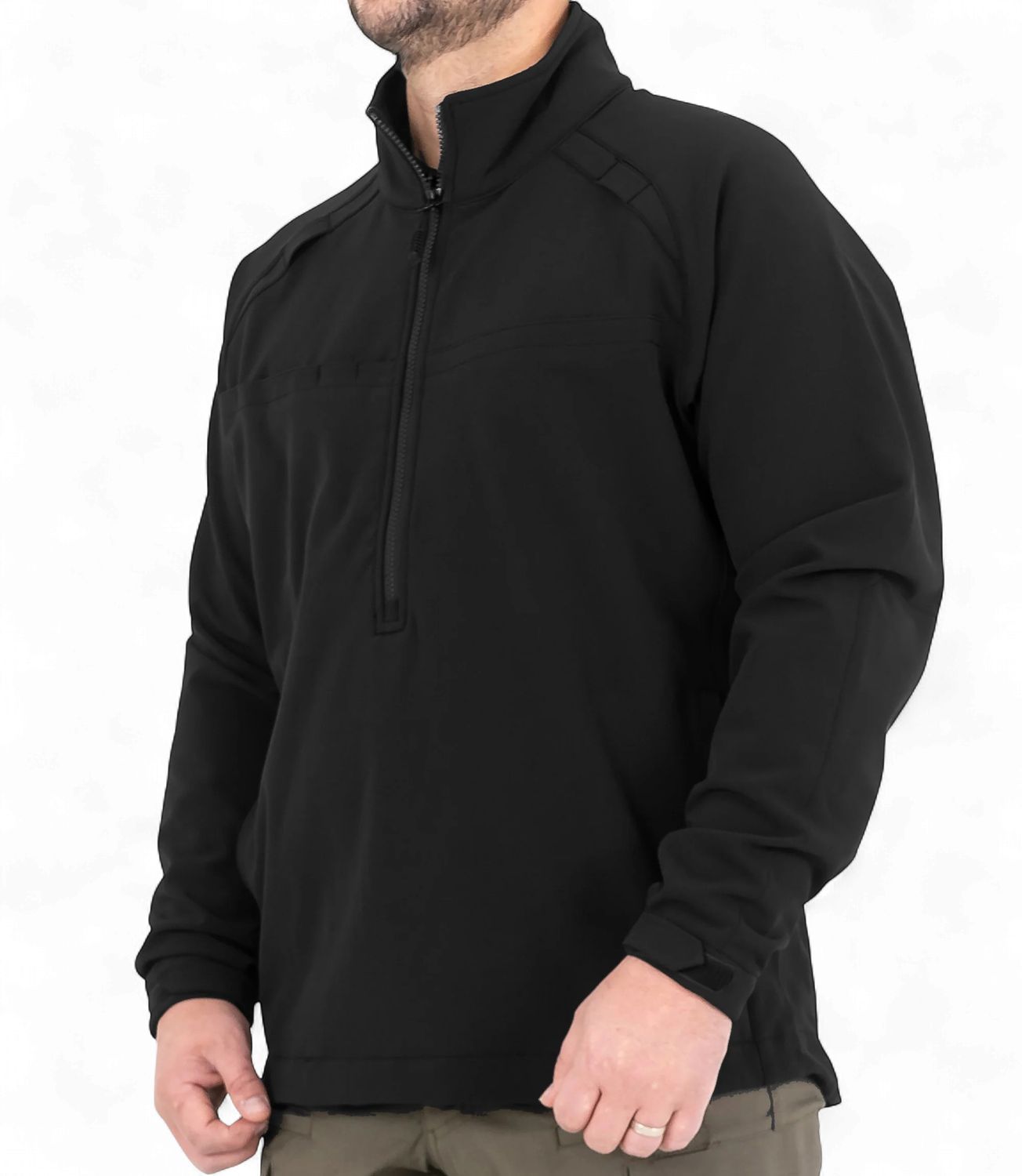 First Tactical Men's Tactix Softshell Pullover Black