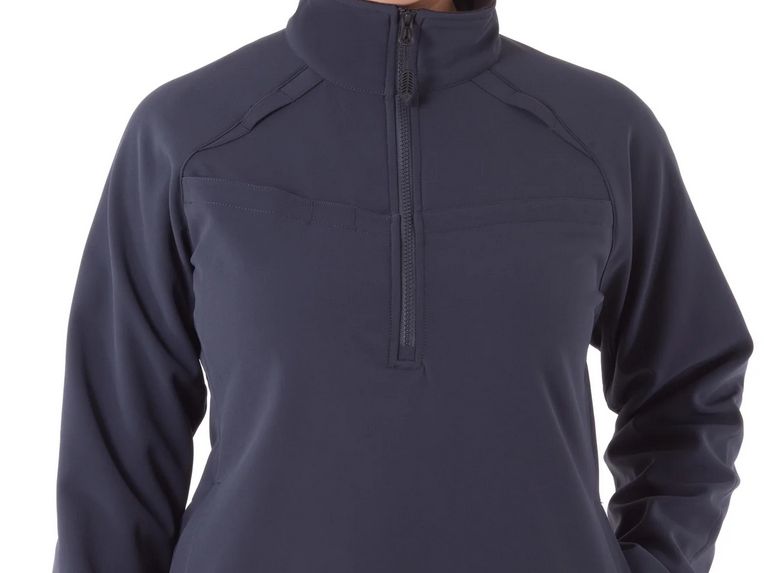 First Tactical Women's Tactix Softshell Pullover Midnight Navy (Forreston Fire)