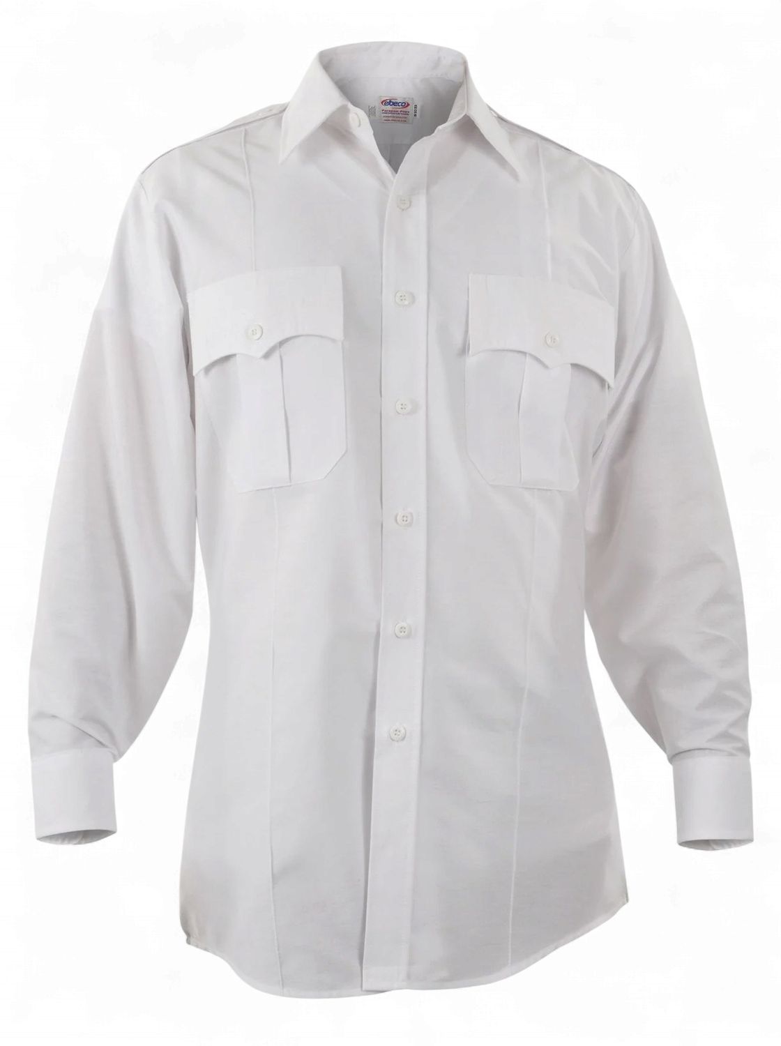 Elbeco Men's Paragon Plus Class A Long Sleeve Dress Shirt White (WFR)