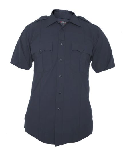 Elbeco Men's CX360 Short Sleeve 3544N Class A Shirt (RANK) Midnight Navy (WPD)