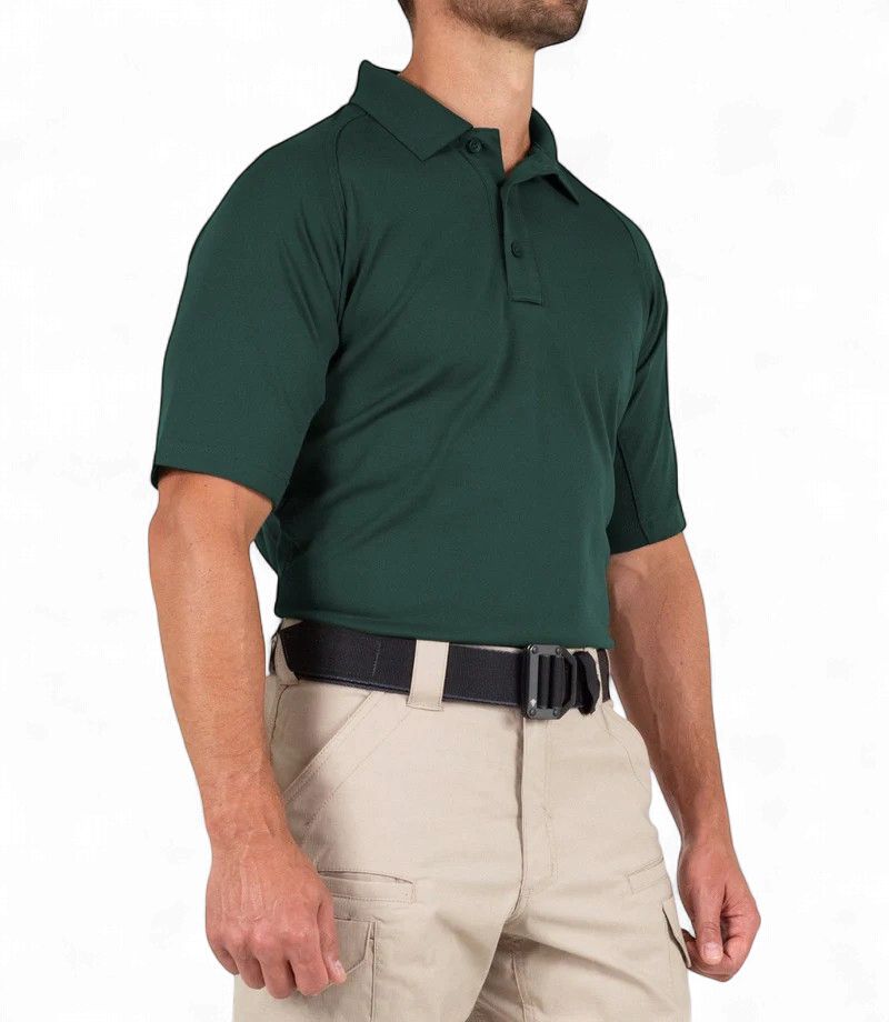 First Tactical Men's Performance Polo Short Sleeve Spruce Green, Size: S