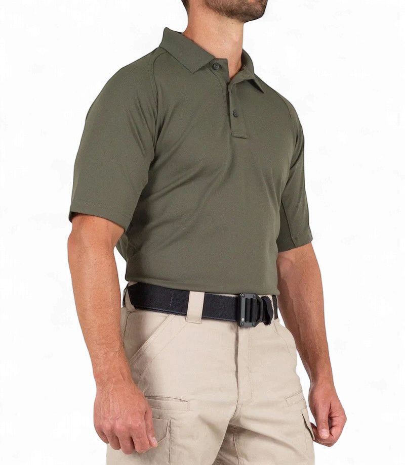 First Tactical Men's Performance Polo Short Sleeve OD Green