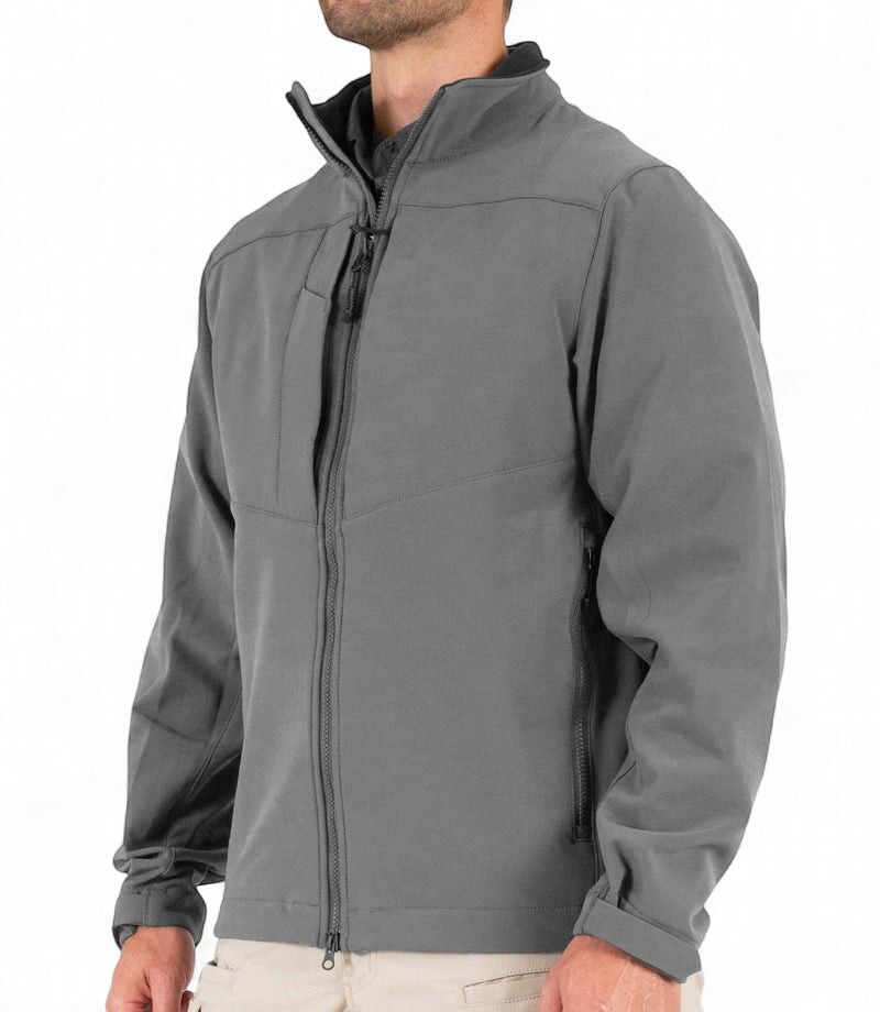 First Tactical Men's Tactix Softshell Full Zip Parka Wolf Grey