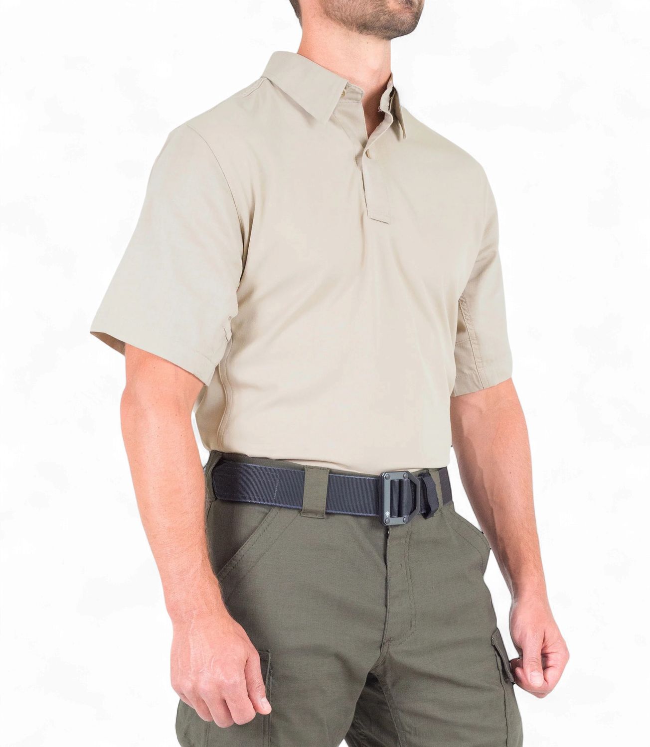 First Tactical Men's V2 Pro Performance Short Sleeve Shirt Silver Tan, Size: XS