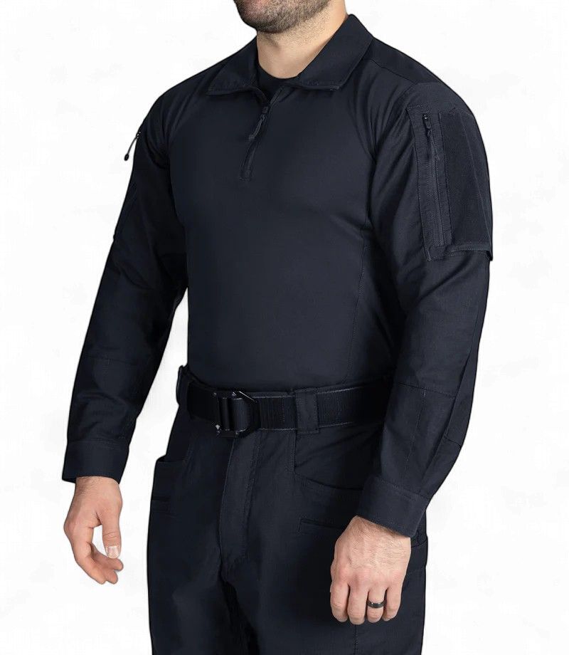 First Tactical Men's Defender Long Sleeve Shirt Midnight Navy, Size: S