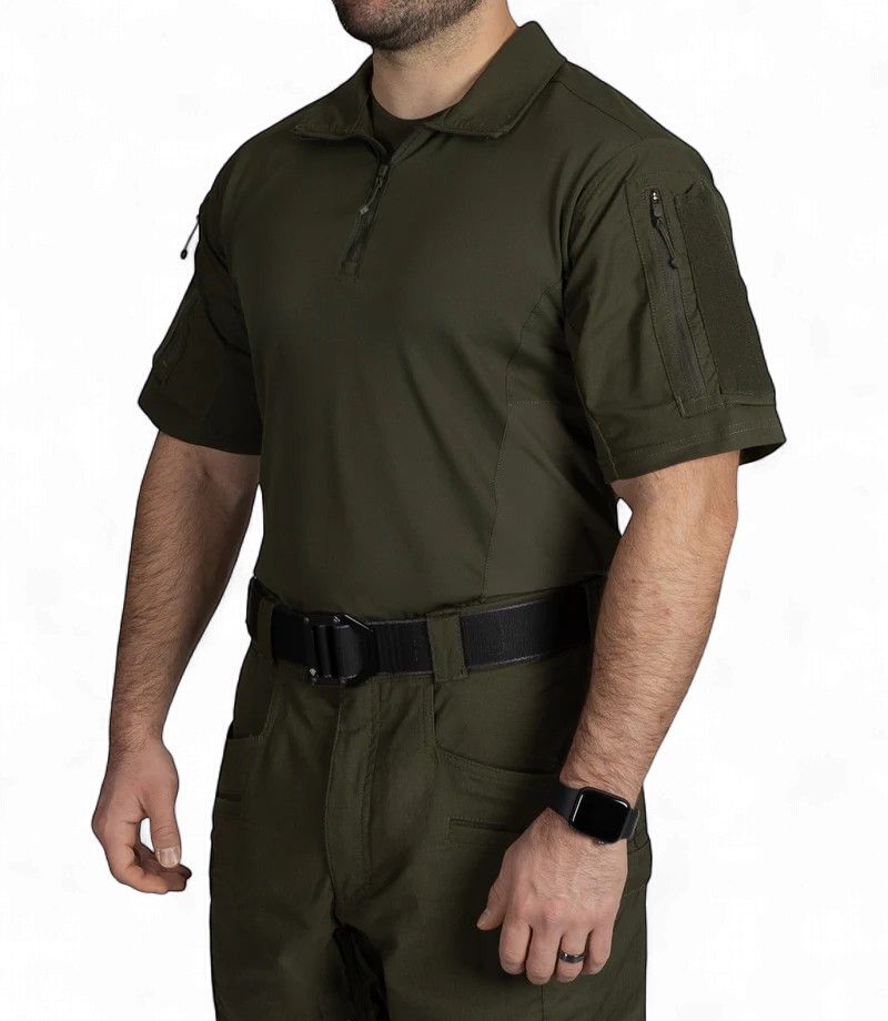 First Tactical Men's Defender Short Sleeve Shirt OD Green