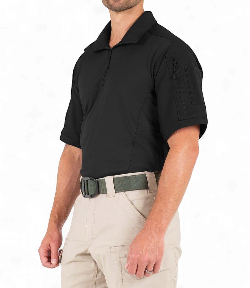 First Tactical Men's Defender Short Sleeve Shirt Black