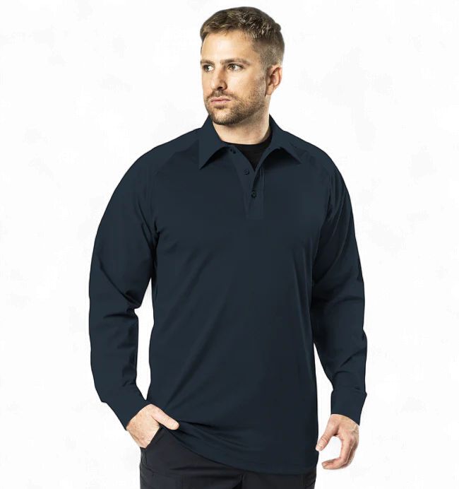 Elbeco Men's UFX Bold Collared Long Sleeve Shirt Midnight Navy, Size: XS