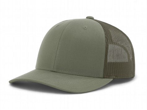 R-112 Trucker Snapback Cap - Loden_Solid