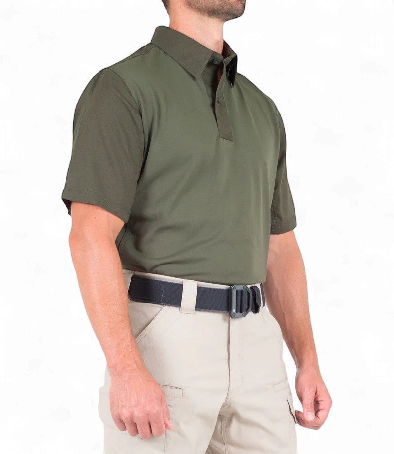First Tactical Men's V2 Pro Performance Short Sleeve Shirt OD Green [RANK] (HCSO)
