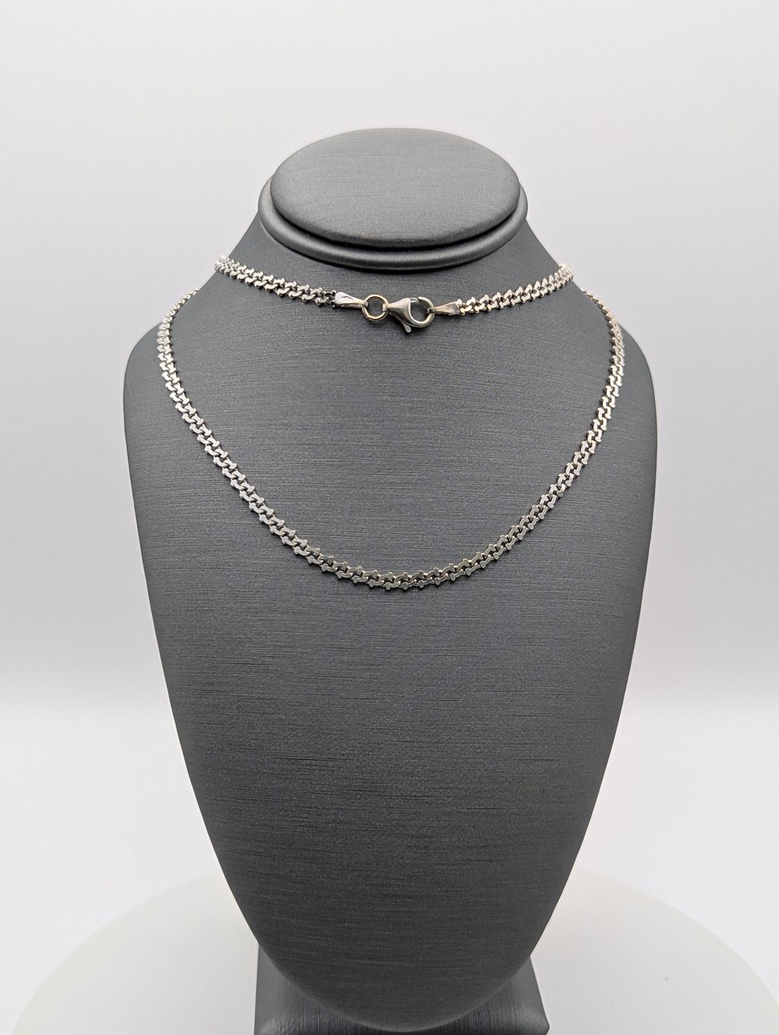 14K WG Fancy Curb-Link Chain (19" |7.2g)