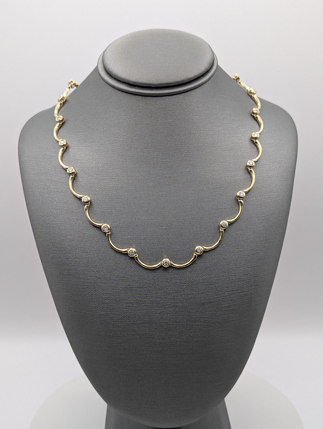 14K YG Diamond Necklace (16g | 16" | 0.8ct)