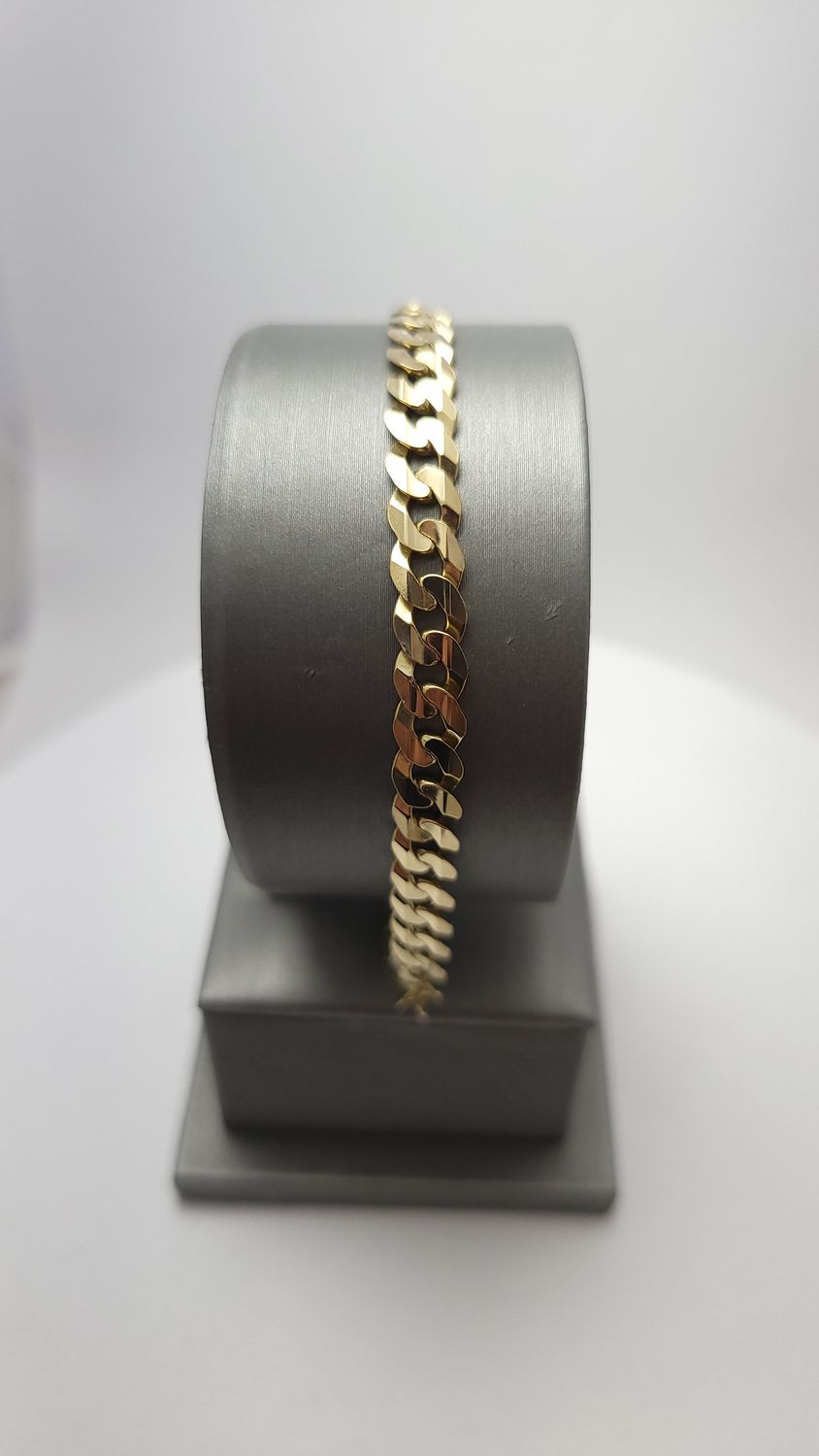10K YG Curb Bracelet (9g | 8")