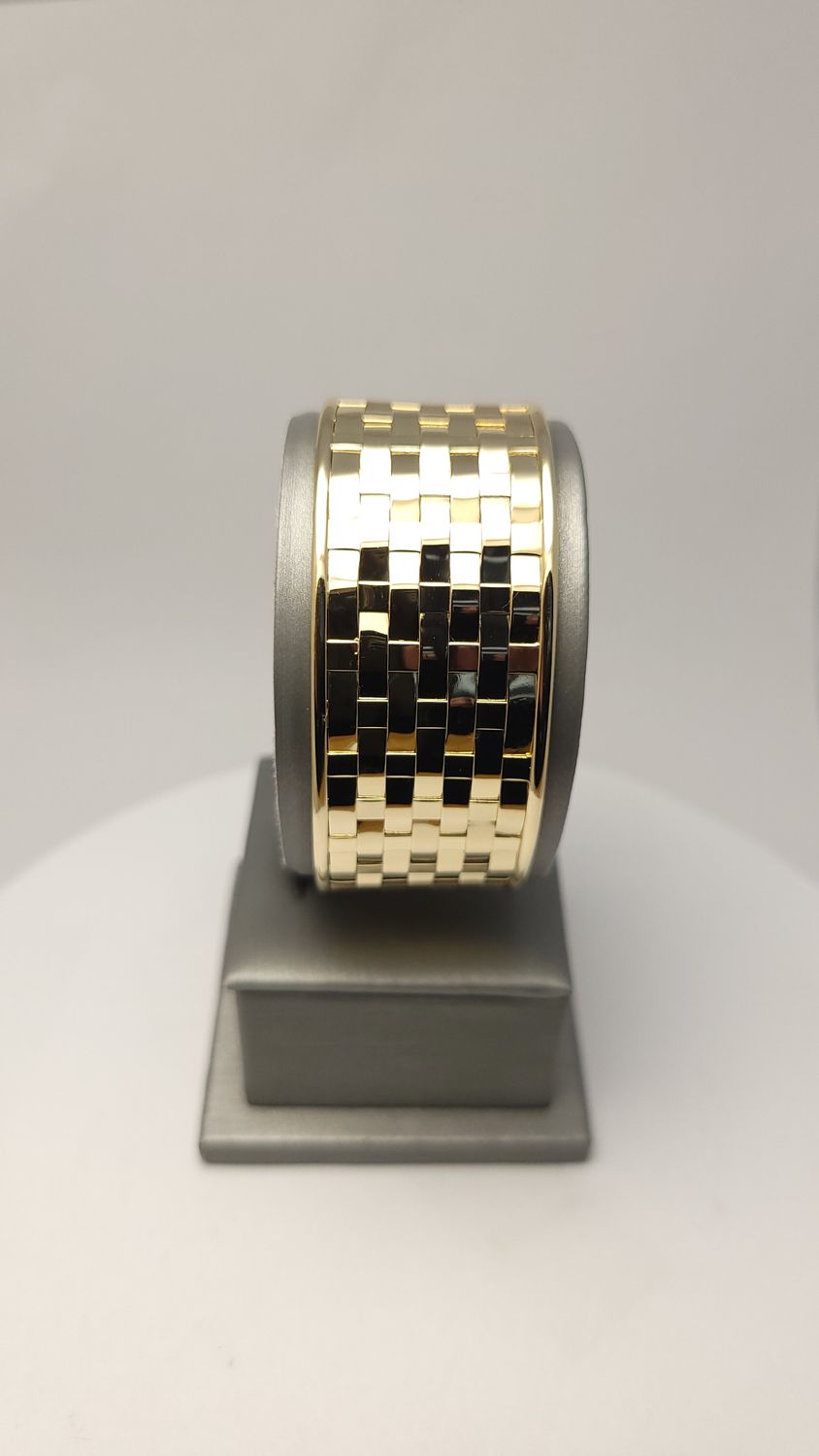 14K YG Woven Bangle (7" | 22.2g)