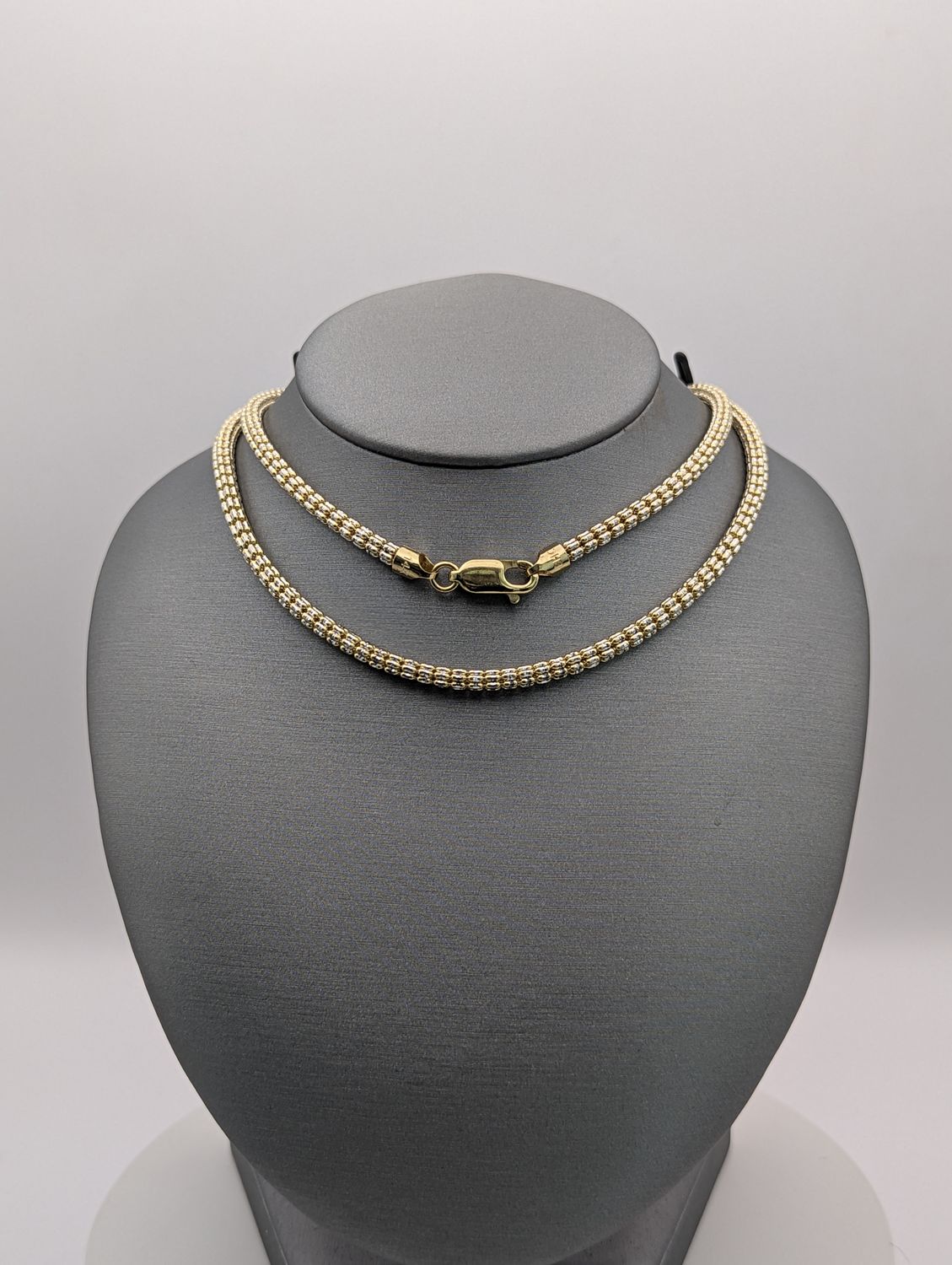 14K Two-Tone Ice Link Chain (24" | 21.8g)