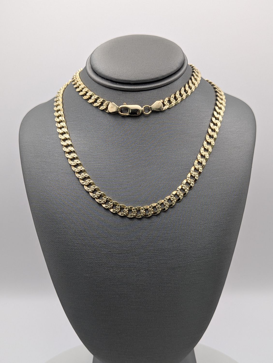 14K YG Milled Curb Chain (23" | 33g)