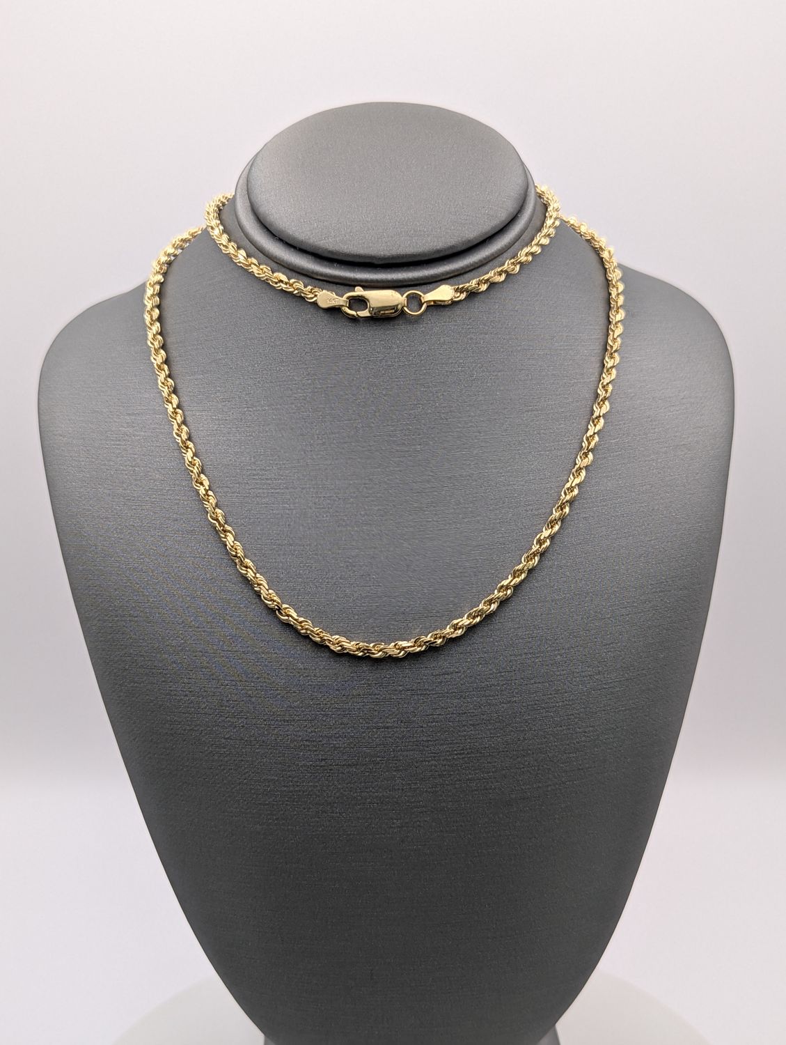 14K YG Solid Rope Chain (20" | 13.6g)