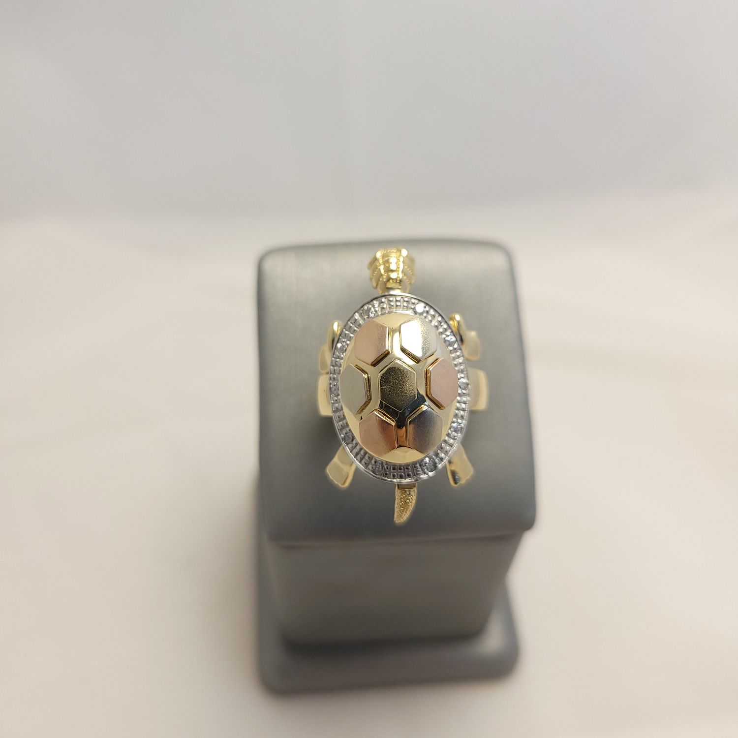 14K Tri-Color Tortoise Ring (Size 8 | 13.4g)