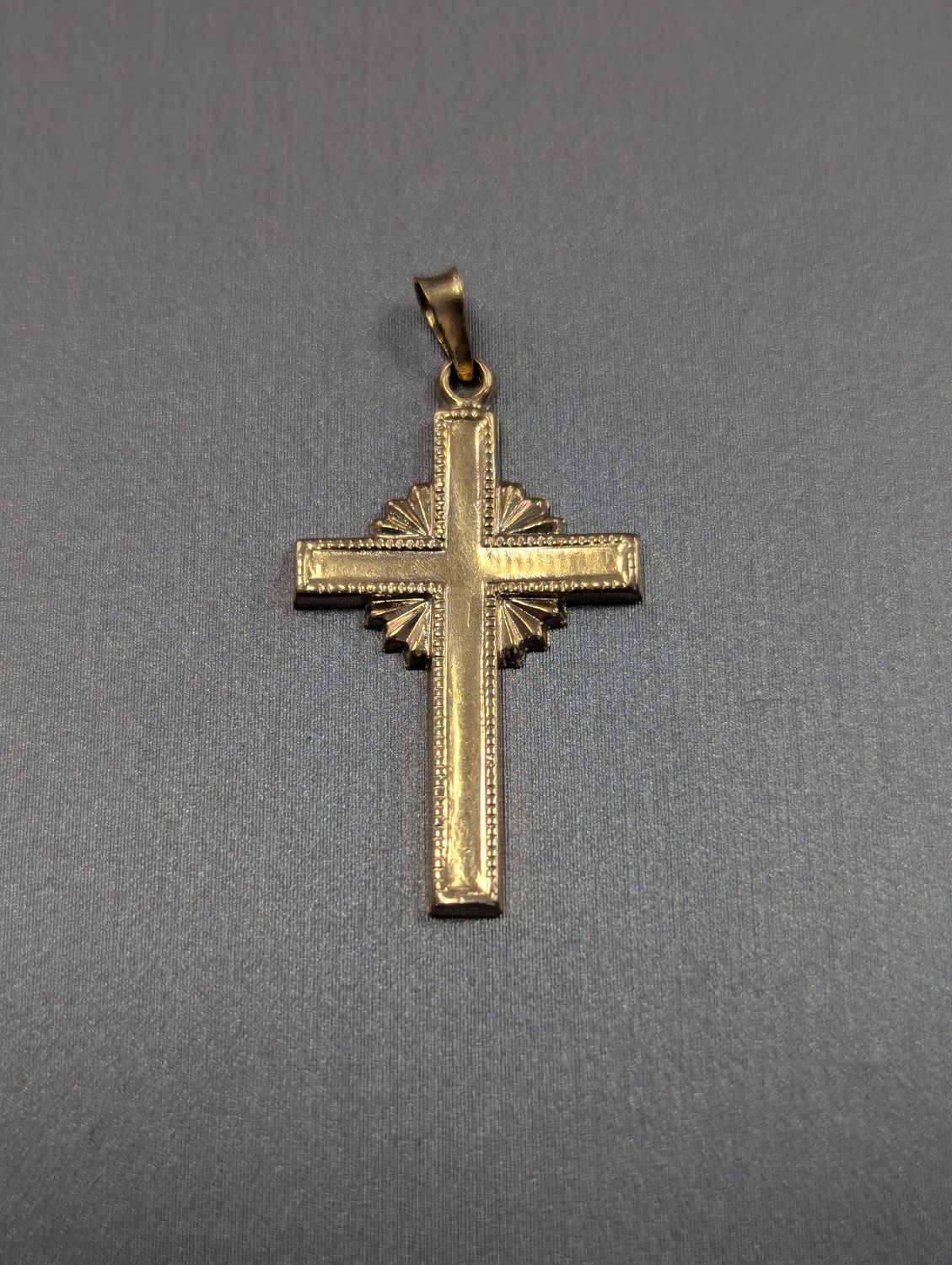 14K YG Cross Pendant (1.0g)