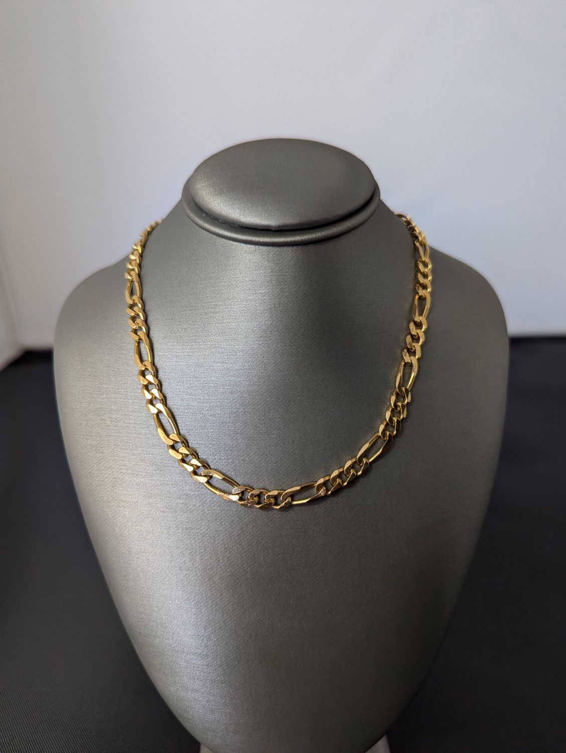 14K YG Figaro Chain ( 33.6g | 27")