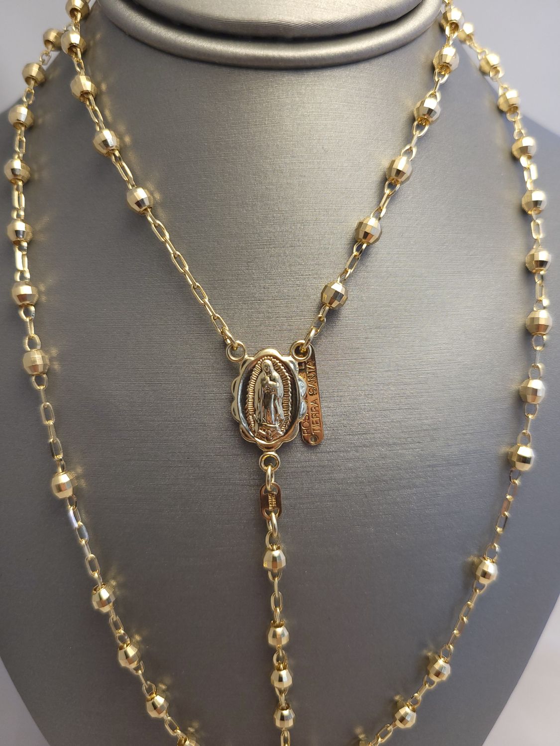 14K YG Rosary (25"+4 | 12.5g)